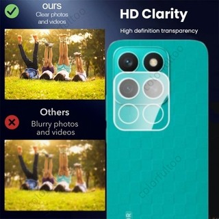 Phim bảo vệ camera 3D cong HD cho Honor X8C/X8/X7C/X7/X6C, kính cường lực full cover, bảo vệ ống kính, màn hình mặt sau