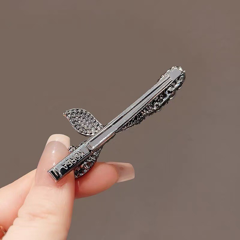 MAUROPOLI [Sẵn sàng] Thiết kế sang trọng nhẹ nhàng Hàn Quốc Cảm giác sang trọng Kẹp mỏ vịt đuôi cá phong cách mới Tóc gãy Nổ Kẹp tóc Phụ kiện tóc Mũ đội đầu