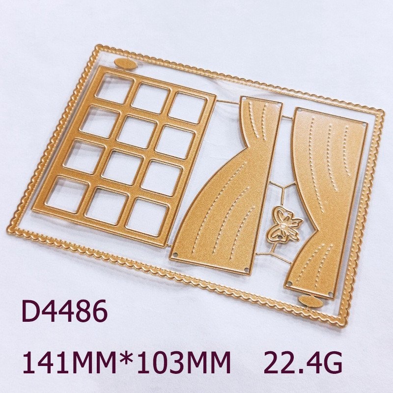 Cắt khuôn Cutting Dies Cửa sổ kim loại dập nổi Scrapbooking khắc mẫu