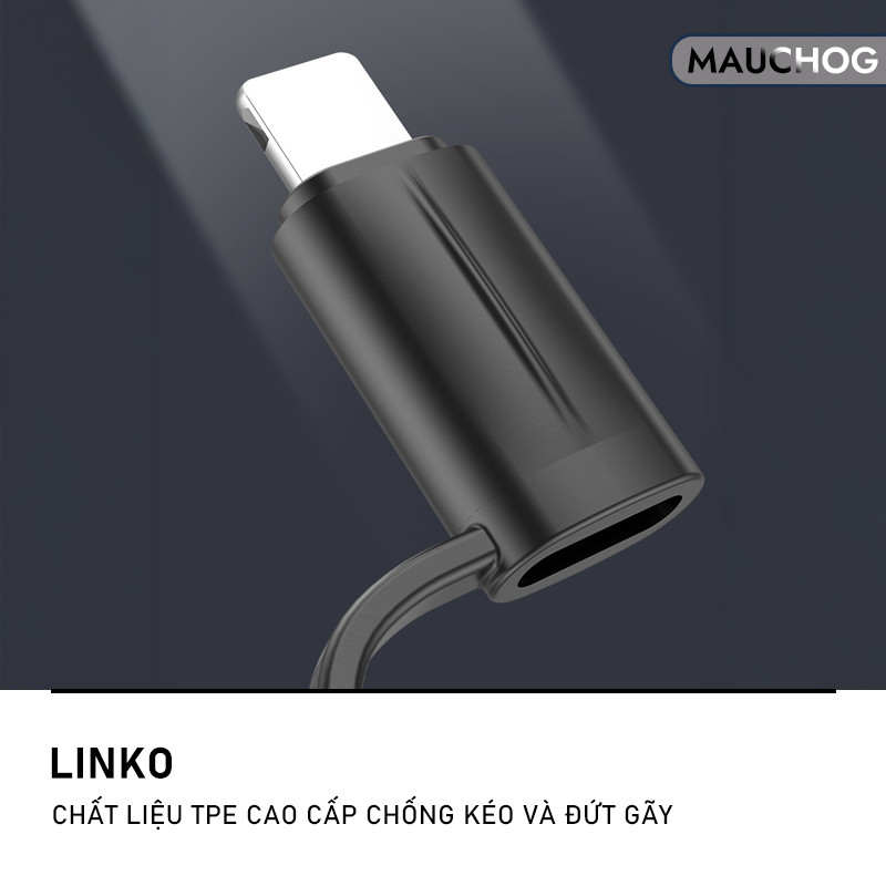 Đầu Chuyển Đổi Dây Cáp Sạc Type C Sang L 30W Dây Đeo Chống Rơi Cho Điện Thoại iPhone iPad Samsung