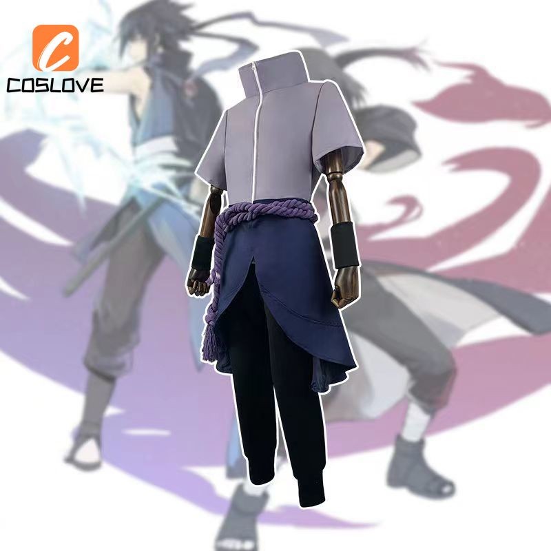 Anime NARUTO Sasuke Quần Áo Trọn Bộ Trang Phục Ninja Cosplay Đồng Phục