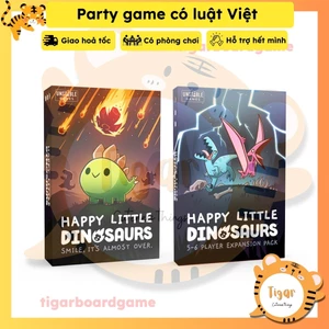 Boardgame Happy Little Dinosaurs Bản Tiếng Anh Trò chơi thẻ bài Tigar