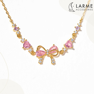 Vòng tay nữ lắc tay nơ phong cách tiểu thư làm quà tặng Larme accessories -VT0183