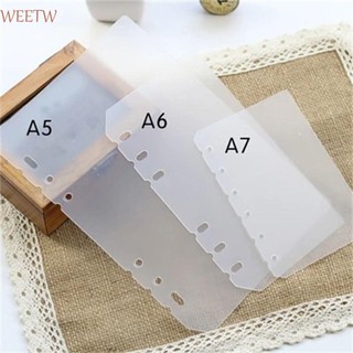 WEETW Rời Lá Chia Bên Trong Bảng Giấy Trang 2 Chiếc Matte Đa Năng Notebook Phụ Kiện Planner Separator