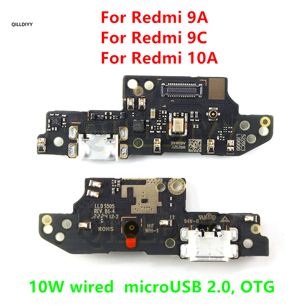 Dành Cho Xiaomi Redmi 9A 10A 9C micro USB Mic Ban Dock Sạc Cổng Kết Nối Cổng Sạc Cáp Mềm