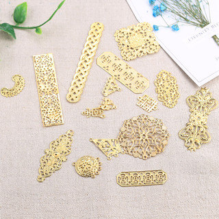 Phụ kiện trang sức handmade gồm 5 miếng kẹp tóc hoa mảnh, chất liệu kim loại và mũ đội đầu, phong cách cổ điển