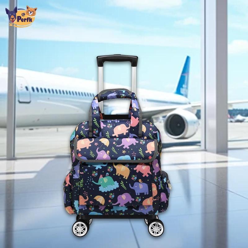 Du Lịch Túi Duffel Túi May Có Bánh Xe Chống Mài Mòn Dung Tích Lớn Sắp Xếp Lưu Trữ Du Lịch Tote Cán Duffel Túi