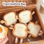 Ví đựng tiền xu sang trọng Bánh mì nướng sáng tạo - Ví đựng tai nghe thẻ chìa khóa Mini - Mặt dây chuyền túi hoạt hình - Dụng cụ trang điểm - Hộp đựng thẻ chìa khóa Mini Kawaii thời trang