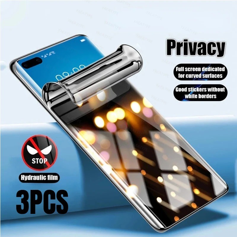 3 HD Chống Gián Điệp Riêng Tư Hydrogel Phim Cho Oppo Reno 13F 13 12 11 10 9 8 7 F Z T Pro Plus Lite SE 5G 4G Full Cover Chống Cháy Nổ