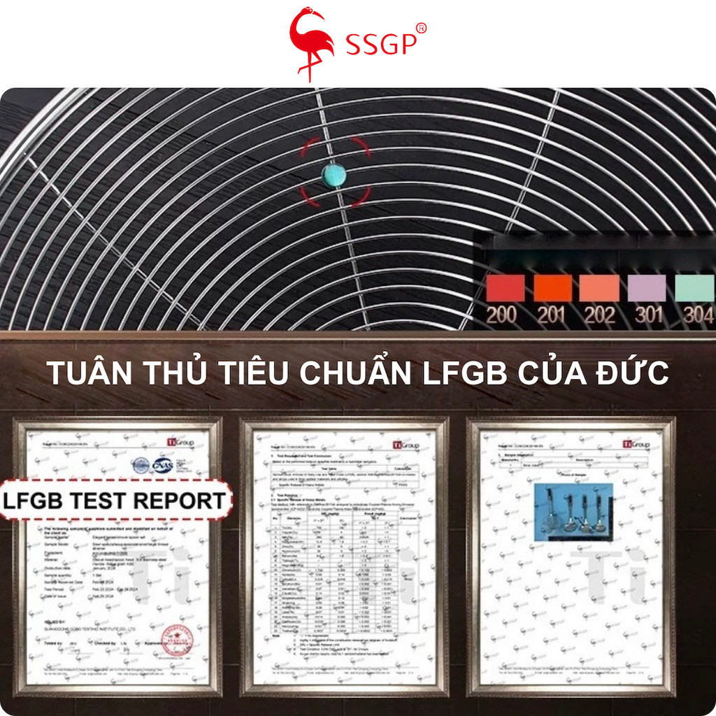 Vợt vớt Elegant inox 304 SSGP  SS11803 thìa canh, muỗng lẩu muôi canh horeca nhà hàng