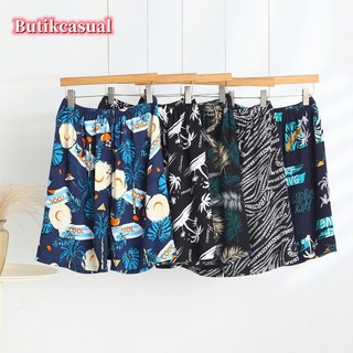 Nam Hoa staple rayon Quần Short Rời Hoa Mùa Hè 2025 Quần Nhà Thể Thao Nam Mỏng Đi Biển Quần
