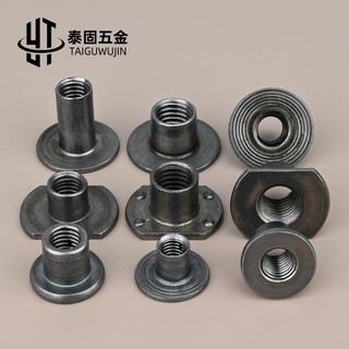Đai ốc hàn loại T, đai ốc tròn dày mạ kẽm, đai ốc sắt tấm lạnh M4M5M6M8M10M12 C3TR