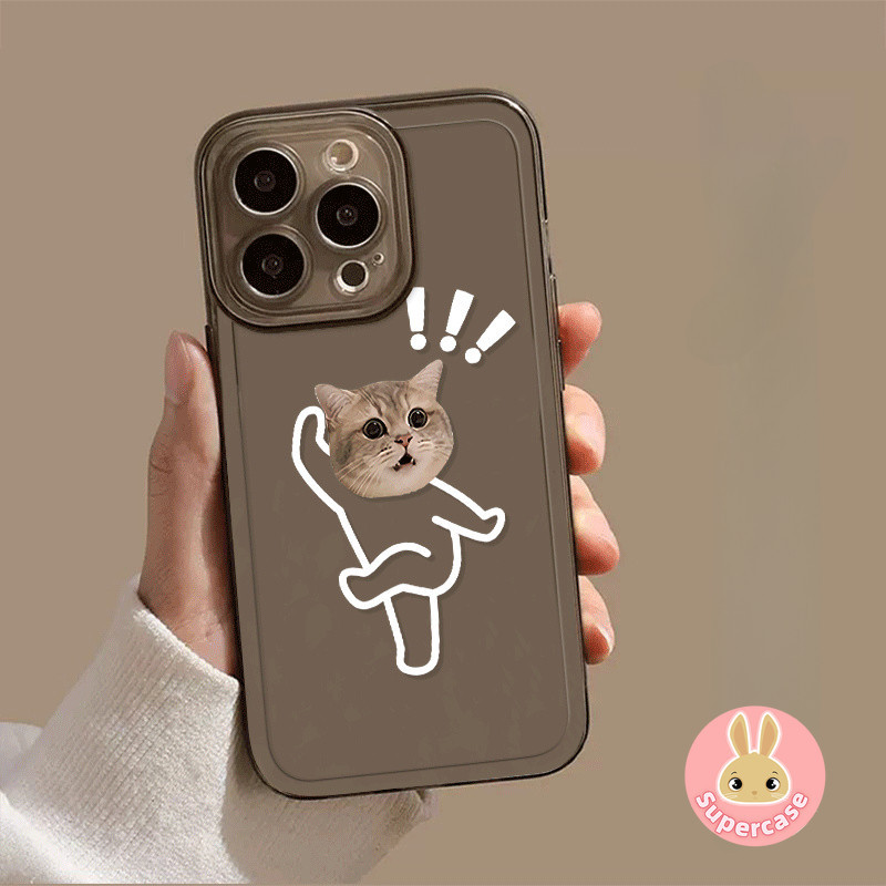 Câu hỏi vui nhộn Mark Dog cho Samsung Galaxy S24 S23 S22 S21 FE Plus Ultra S23 + S22 + S21 + S24 + Ốp điện thoại trong suốt sáng tạo