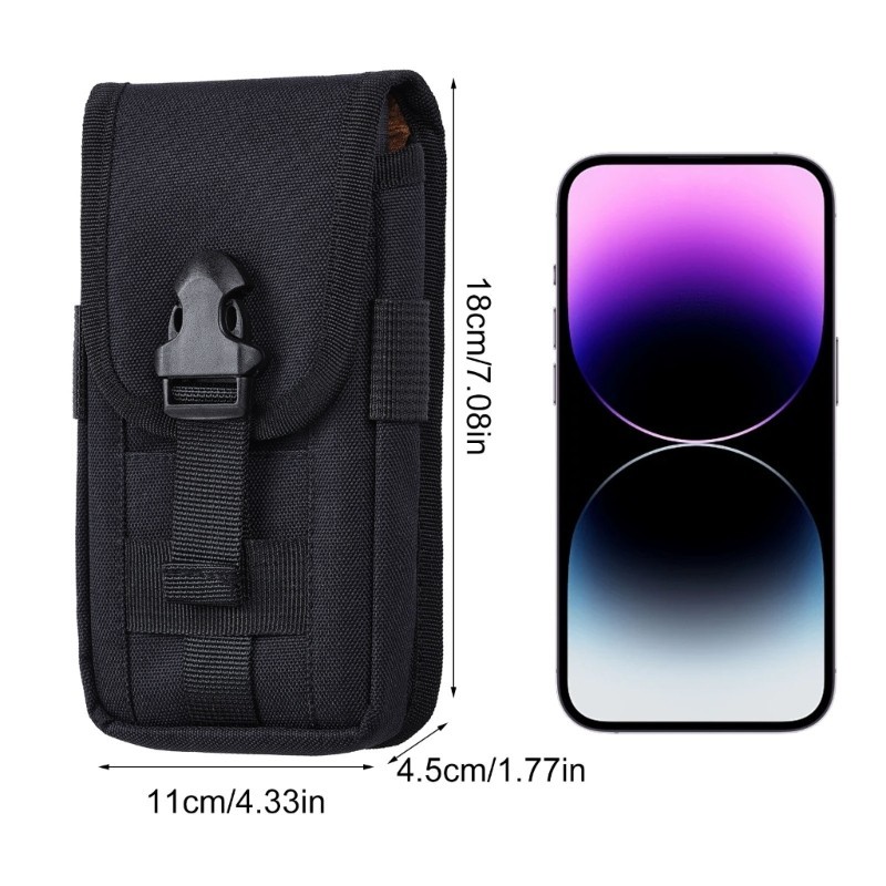 Jenniferferab Thiết Thực Fanny Pack Vỏ Điện Thoại Di Động Molles Túi Nhỏ Túi Thắt Lưng Cho Ba Lô