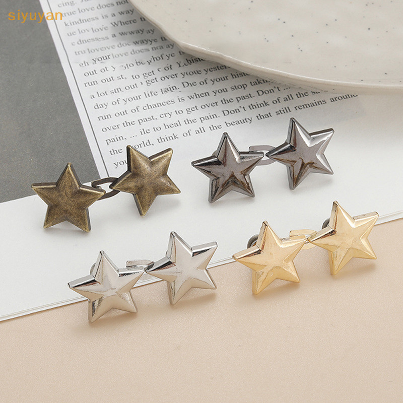 Siyuyan 1 Cái Kẹp Có Thể Điều Chỉnh Cho Quần Chốt Quần Pin Nút Có Thể Thu Vào Nút Rời Cho Eo Cho Quần Jean Hoàn Hảo Phù Hợp Giảm Eo VN