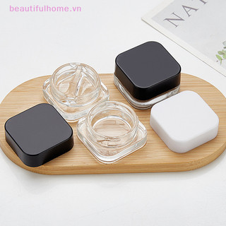 [Beautifulhome] 1 Chiếc Bình Vuông Thủy Tinh 9ml Chăm Sóc Da Lọ Kem Mắt Lọ Sữa Dưỡng Mắt Có Thể Đổ Lại Chai Trang Điểm Phấn Mắt Bảo Quản Hộp Đựng Mỹ Phẩm [Làm Đẹp]