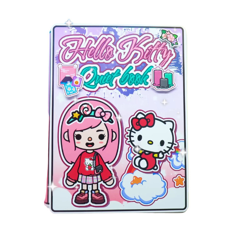 Búp bê bằng giấy ngôi nhà búp bê thủ công tocaboca hello kity đồ chơi trẻ em tự làm đồ chơi cho bé gái đồ chơi kuromi cô