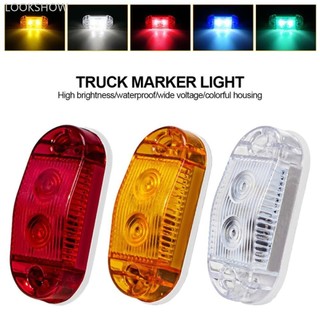 Lookshow 1 Xe 24 Đèn LED Bên Đánh Dấu Đèn Vuông Bên Ngoài Đèn Cảnh Báo Đuôi Xe Kéo Tự Động Xe Tải Giải Phóng Bóng Đèn 12-36V G4R6