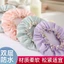 Mũ ủ tóc trùm đầu họa tiết chất lụa 2 lớp chống nước loại cao cấp 26x26cm