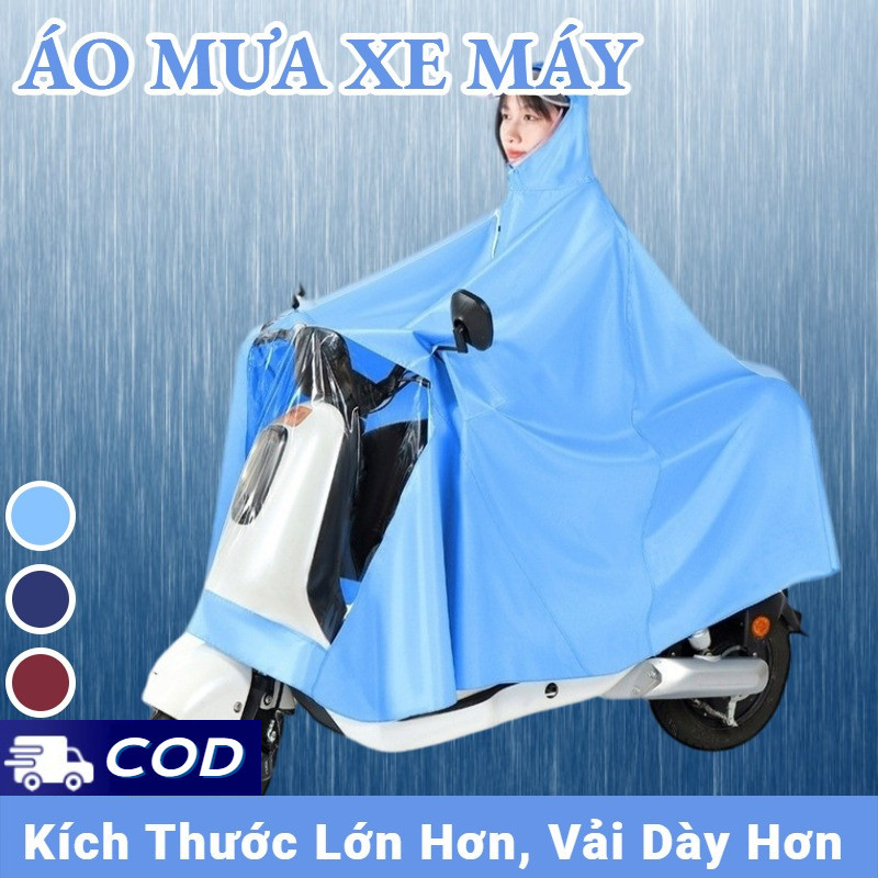 Áo Mưa Xe Máy Điện Dày Và Dài Dành Cho Người Lớn Ngoài Trời Cưỡi Áo Mưa Toàn Thân 5XL