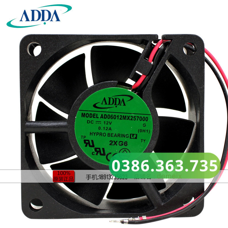 Quạt Tản Nhiệt Adda Ad06012mx257000 6025 Dc12v 0 12a 6cm Quạt Làm Mát