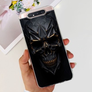 Dành Cho Samsung A80 Ốp Lưng Họa Tiết Thoáng Mát Trong Suốt Silicon Mềm TPU Điện Thoại Dành Cho Samsung Galaxy A80 A90 SM-A805F A 80 Vỏ