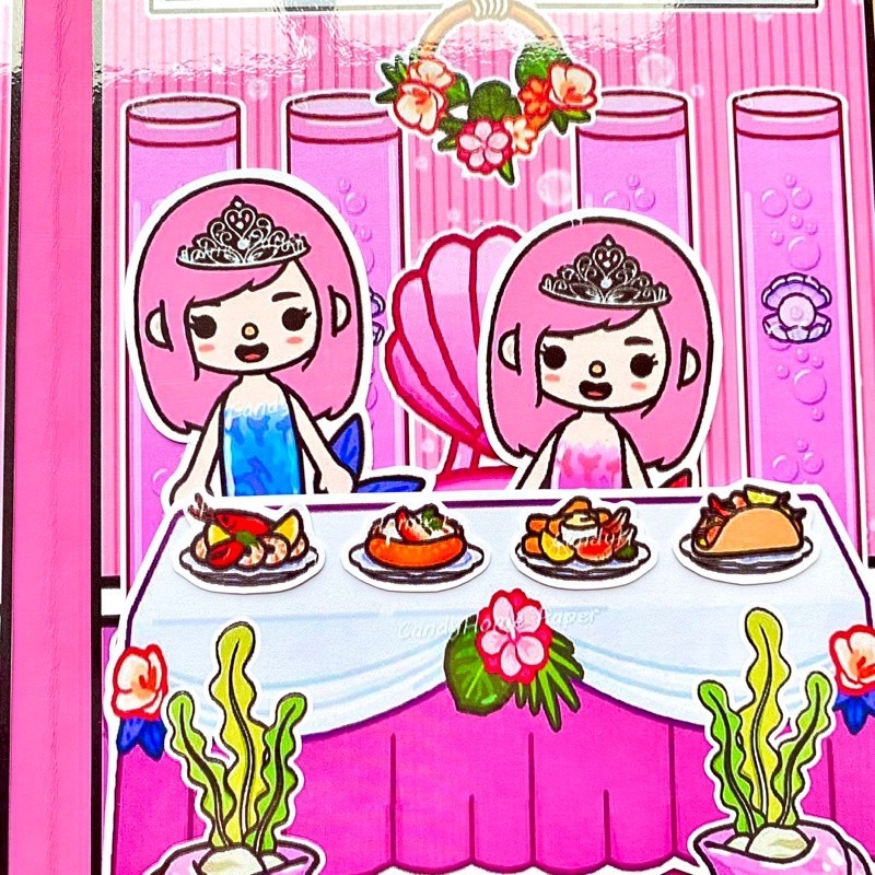 đồ chơi ngồi nhà tocaboca beauty. holic dán toca boca búp bê giấy blackpink đồ chơi giấy cinnamoroll