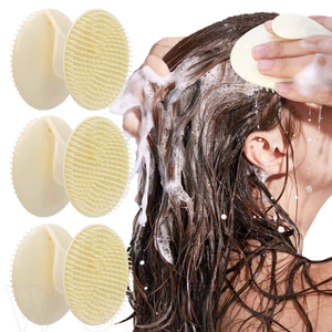 Lược Dầu Gội - Lược Massage Da Đầu Người Lớn - Dày, Di Động, Mềm Mại, Gàu Ngứa Giảm Rụng Tóc - Bàn Chải Vệ Sinh Da Đầu - Dụng Cụ Chăm Sóc Đầu