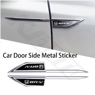 2 Cái / bộ Honda BRV Xe Fender Kim Loại Miếng Dán Bên Ngoài Trang Trí Bên Phải Trái Đề Can Sửa Đổi Cho BRV BR-V DG1 DG2 2016-2020 DG3 2021-2024 Mugen Typre R S Phụ Kiện