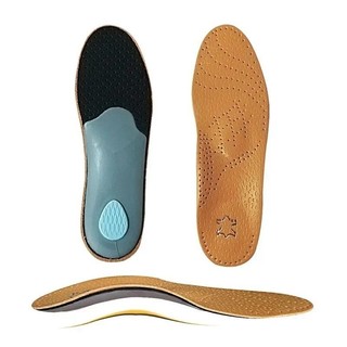 Đế Chỉnh Hình Cho Miếng Lót Giày Hỗ Trợ Vòm Đế Plantar Fasciitis Chất Lượng Da Bò Khử Mùi Cho Người Phụ Nữ Giày Chèn