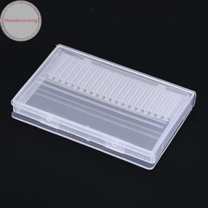 Houdumeng 20 lỗ mũi khoan móng tay hộp nhựa trưng bày đứng hộp đựng cho mũi khoan 3 / 32 "VN