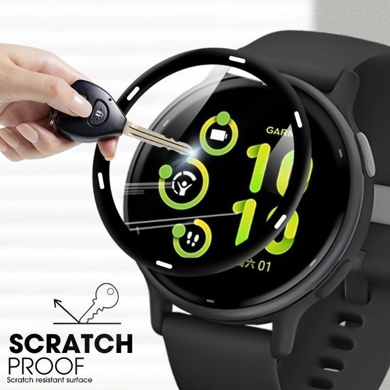 Kính cường lực HD 100D cho Garmin Vivoactive 4/4S/5, chống trầy, bảo vệ màn hình