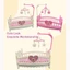 YOLOGO Rocking Horse, Búp bê trượt và giường, Nhà búp bê thời trang dễ thương Giá đỡ nội thất thu nhỏ, Đồ chơi DIY hợp thời trang cho bé gái Quà tặng bé gái