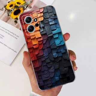 Dành Cho Xiaomi Redmi Note 12 4G Vỏ Mới Phong Cách Bướm Hoa Trong Suốt Mềm Mại Ốp Lưng Điện Thoại Xiomi Redmi Note 12 4G Ốp Lưng