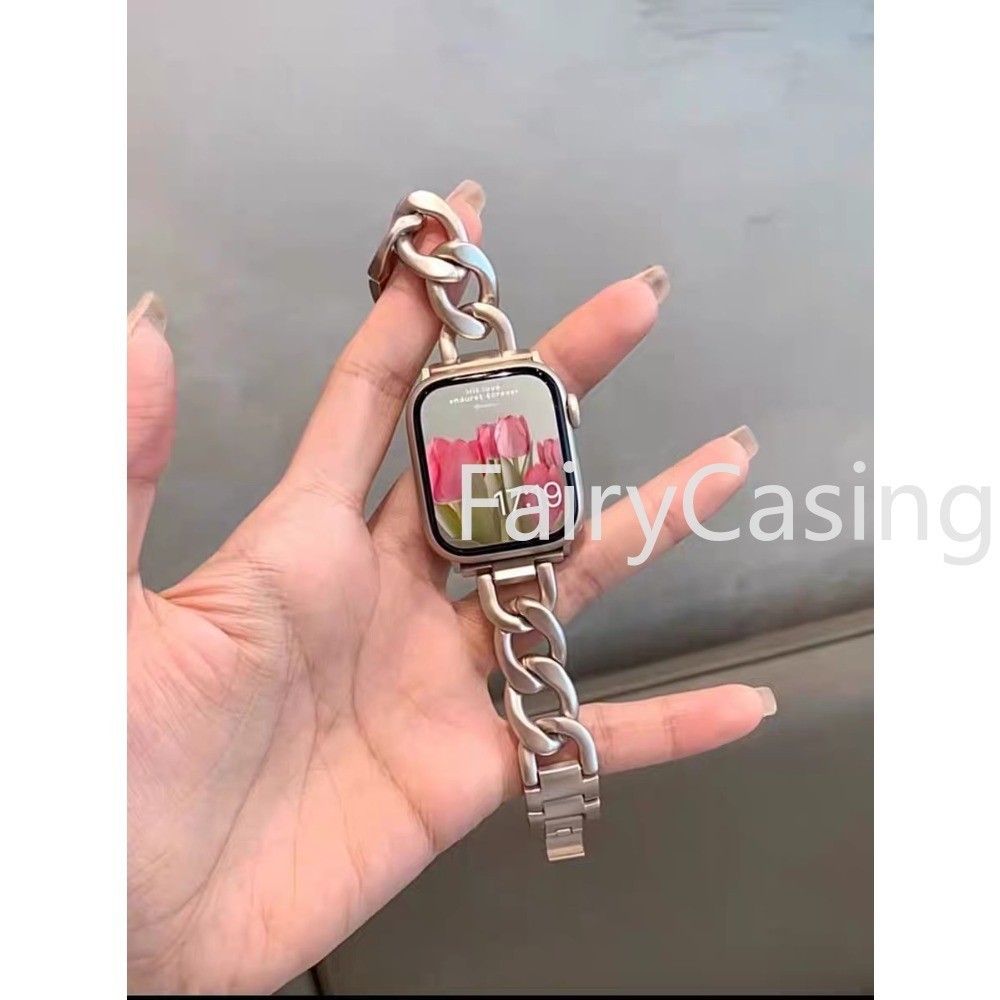 Dây đeo cho Apple Watch Band Ultra 2 46MM 49mm cho Series 10 9 44mm 40mm 45mm 41mm 42mm 44 45mm Vòng đeo tay bằng thép cho iwatch Series 7 8 9 se 4 5