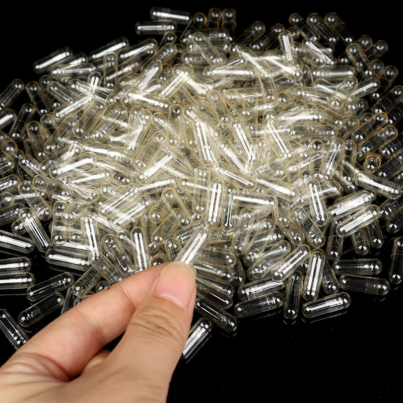 GVERLCRTN 100pc Viên nang Gela cứng rỗng Viên nang thuốc rỗng trong suốt [8C]