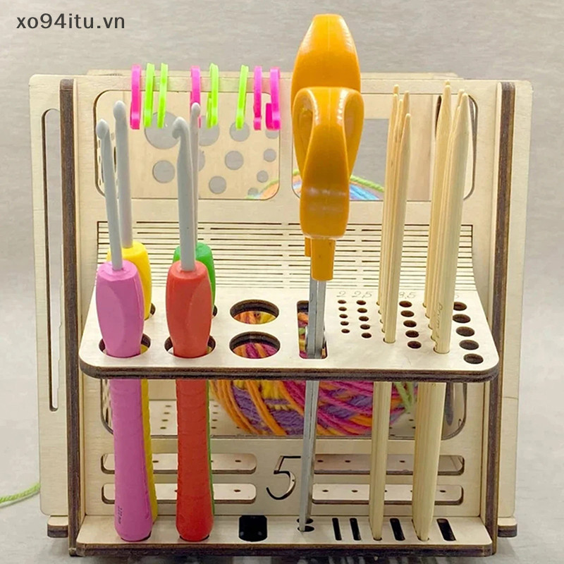 Xoitu Sáng Tạo Sợi Bát Móc Sắp Xếp Lưu Trữ Giá Đỡ DIY Sợi Dispenser Đan Bát Cho Đan Móc Xiên VN