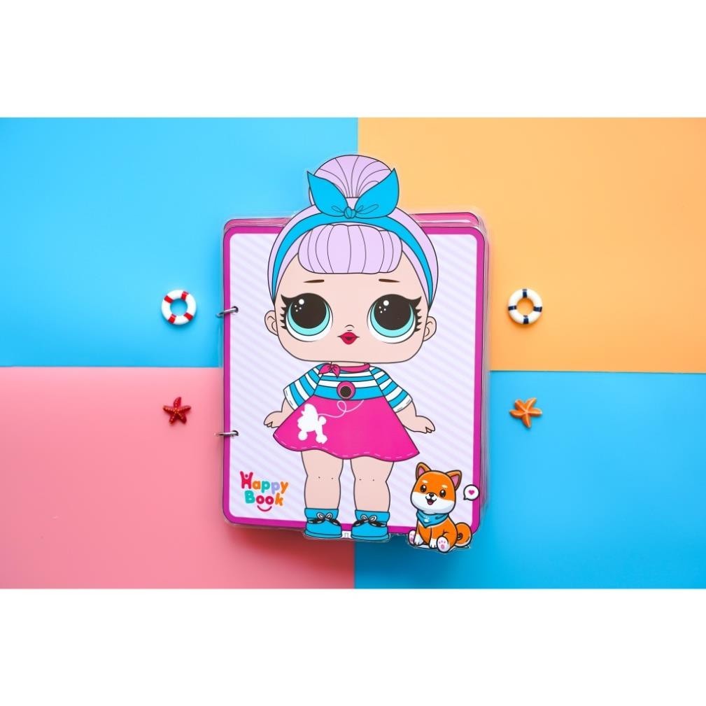 Học liệu thay đồ búp bê bằng giấy thủ công cho công chúa Đồ Chơi - Squishy - Kuromi - Đồ chơi giấy cho bé cắt dán