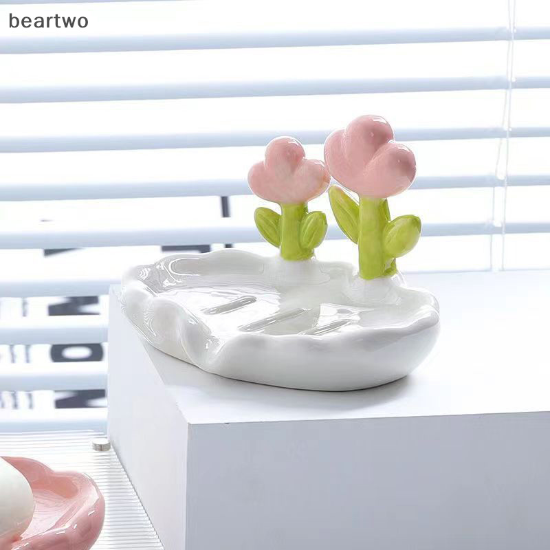 Hộp xà phòng thoát nước sáng tạo, chống trượt, phụ kiện phòng tắm, giá đỡ màu trắng, tiện dụng tại nhà