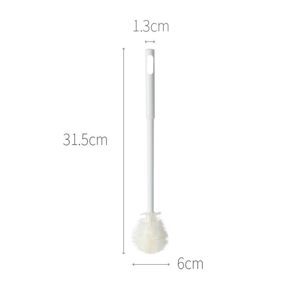 Máy làm sạch kính, bàn chải cốc tay cầm dài, bàn chải gấp silicon, đầu làm sạch chai nước uống