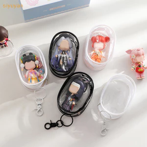 Siyuyan Trang Sức Tổ Chức Trong Suốt Hộp Bảo Quản Tai Nghe Túi Đựng Tiền Xu Túi Búp Bê Dễ Thương Chống Bụi Có Móc Khóa VN