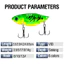 3.5g / 5g / 7g / 10g / 14g Muỗng Mồi Kim Loại Đầy Màu Sắc VIB Chìm Jig Mắt 3D Muỗng Spinner Mồi Cứng Có Móc Treble Đôi
