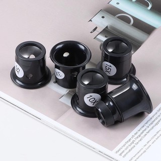 Kính lúp mắt chuyên nghiệp 3x 5x 10x 15x 20x, bộ công cụ sửa chữa đồng hồ, trang sức, bộ phận chuyển động