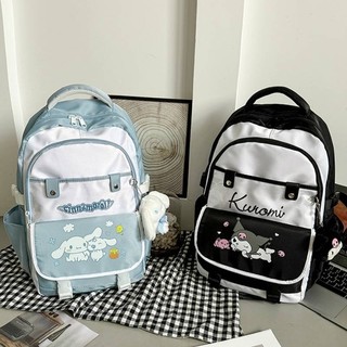 YT2 Sanrio Kuromi Cinnamoroll Ba Lô Cho Học Sinh Dung Tích Lớn In Chống Thấm Nước Thời Trang Nữ Hoạt Hình Schoolbag
