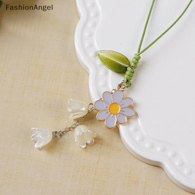 FashionAngel Hoa Dây Đeo Điện Thoại Di Động Quyến Rũ Dễ Thương Cho Điện Thoại Dây Ngắn Dây Tay Móc Khóa Dây Đeo Điện Thoại Mặt Dây Chuyền Thời Trang VN
