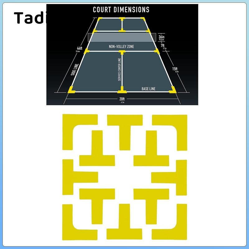Tadill Pickleball Court Marker Kit Sân Tennis Silicone Dòng phụ kiện di động