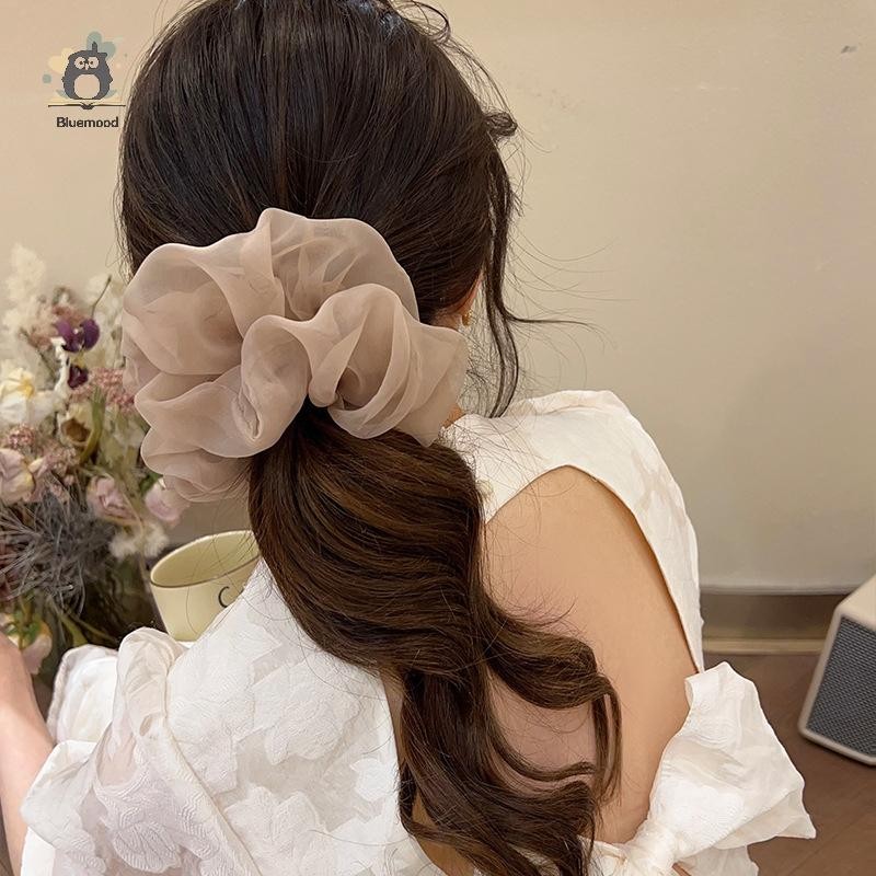 [Bluemood] Dây buộc tóc lãng mạn Scrunchies dành cho nữ Cô gái Dây buộc tóc đàn hồi thanh lịch độc đáo Dây cao su Phụ kiện tóc Giá đỡ đuôi ngựa Mới