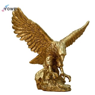 Yowei Nhựa Đại Bàng Vàng Tượng Nghệ Thuật Động Vật Đồ trang trí Bộ Sưu Tập Trang Trí Văn Phòng Tại Nhà Để Bàn Phong Thủy Trang Trí Các Bức Tượng Nhỏ VN