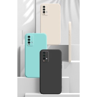Thời Trang Mới Redmi 9T POCO M3 M4 Pro M5 4G Khung Ốp Lưng Vuông Mỏng Mềm TPU Vỏ Silicon Có Dây Đeo Tay Dây Đeo Tay