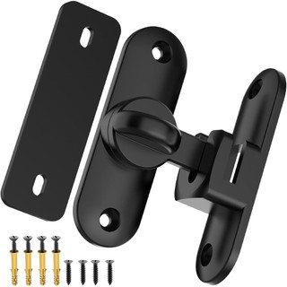 Khóa cửa chuồng trượt lật Chốt và cửa trượt 90 180 độ cho cửa chuồng cửa thú cưng phòng tắm ngoài trời nhà để xe cửa sổ cửa trượt 1 Đen hợp kim dễ sử dụng chắc chắn cho phòng ngủ phù hợp dùng cho gia đình căn hộ văn phòng và không gian nhỏ